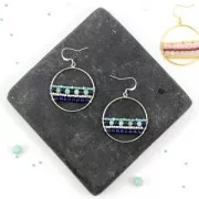 Orecchini da decorare mm. 25 x mm. 0.7 in Rose Gold filled x2