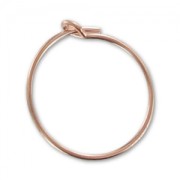 Orecchini da decorare mm. 15  x mm. 0.7 in Gold filled Rosa x2|raw }}