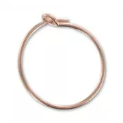 Orecchini da decorare mm. 15 x mm. 0.7 in Gold filled Rosa x2