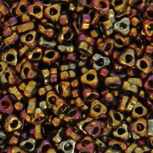 Spacer Triangle Miyuki 2.8x1.3 mm SPTR28-0462 - Metallic Gold Iris x10g