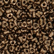 Spacer triangolare Miyuki 2,8 x 1,3 mm SPTR28-0457 - Bronzo scuro metallizzato x 10 g