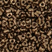 Spacer triangolare Miyuki 2,8 x 1,3 mm SPTR28-0457 - Bronzo scuro metallizzato x 10 g
