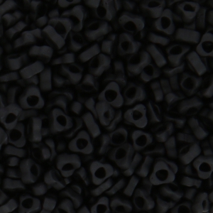 Spacer Triangle Miyuki 2.8x1.3 mm SPTR28-0401F - Black Mat x10g