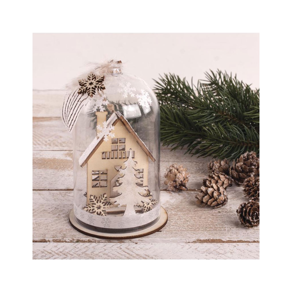 Campana Di Natale In Plastica Con Base Da Decorare 8x13 Cm Trasparente X1 Perles Co