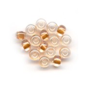 Rocaille Miyuki 8/0 234 - Crystal Spkl Met Gold Lined