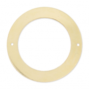 Distanziatore rotondo 2 fori 32mm Gold filled