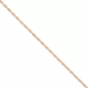 Catena sottile  Paloma 0.6mm per Miyuki Delica 11/0 Gold filled Rosa x1m