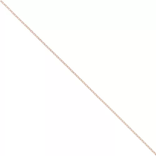 Catena maglia Forçat 1 mm in Rose Gold filled x 1 m