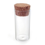 Bottiglia in vetro con tappo sughero mm. 68x30 x1