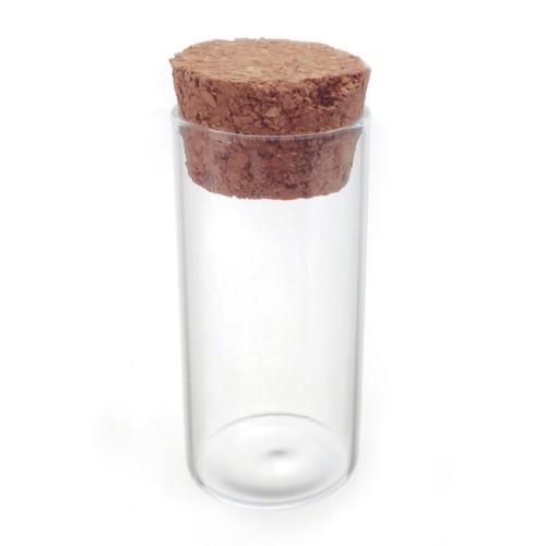 Bottiglia in vetro con tappo sughero mm. 68x30 x1