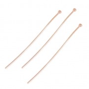 Chiodini pallina Argento 925 oro rosa mm. 55x2x0,85 x5|raw }}