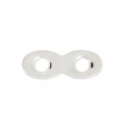 Distanziatore infinito in ottone 13.75 mm argentato HQ x1|raw }}