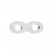 Distanziatore infinito in ottone 13.75 mm argentato HQ x1