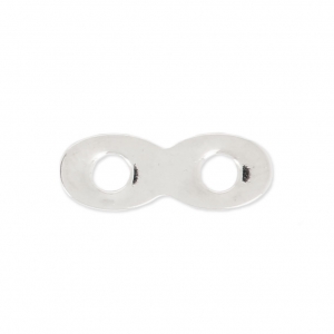 Distanziatore infinito in ottone 13.75 mm argentato HQ x1