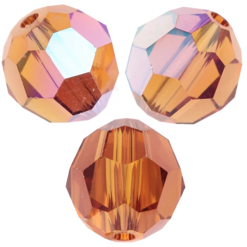 PureCrystal 5000 Perla rotonda da 8 mm - Topazio AB x1
