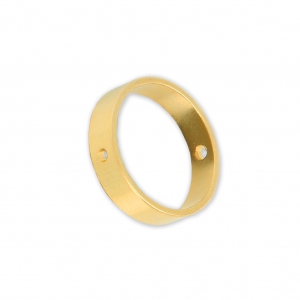 Anello forato in ottone per creazioni di bigiotteria16 mm dorato con oro fino x1