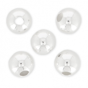 Perline leggere - Fabbricazione europea - mm.6 Argento 925 x10
