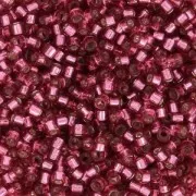 Miyuki Delica 11/0 DB1341 - Dyed Silver Lined Antique Dark Rose x8g