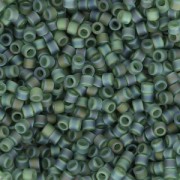 Miyuki Delica 11/0 DB1282 - Mat Transparent Olive AB x8g