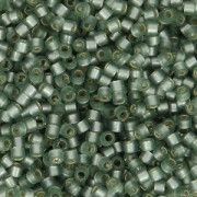 Miyuki Delica 11/0 DB0689 - Dyed Semi Mat Silver Lined Moss Green x8g