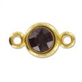 Intercalaire supporto cabochon PureCrystal 1028 1088 8 mm Dorato con oro fino con oro fino x1
