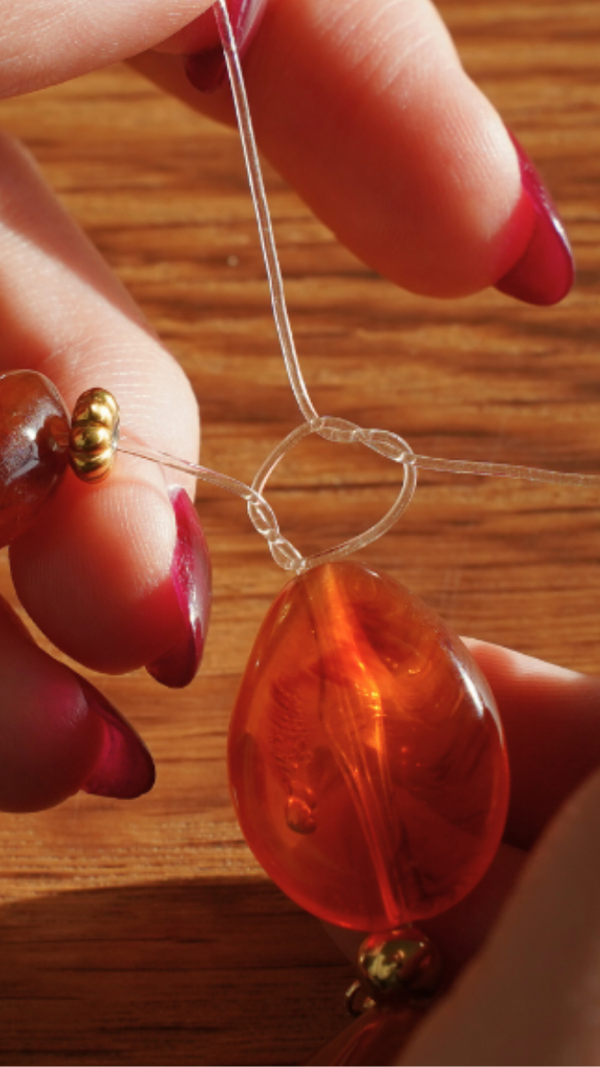 Schema Come fare un bracciale con filo elastico