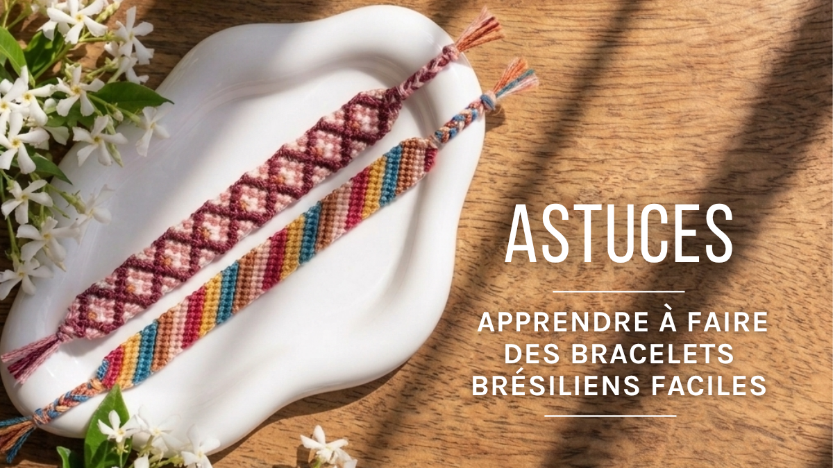Schema 3 tecniche per imparare a realizzare braccialetti brasiliani facili