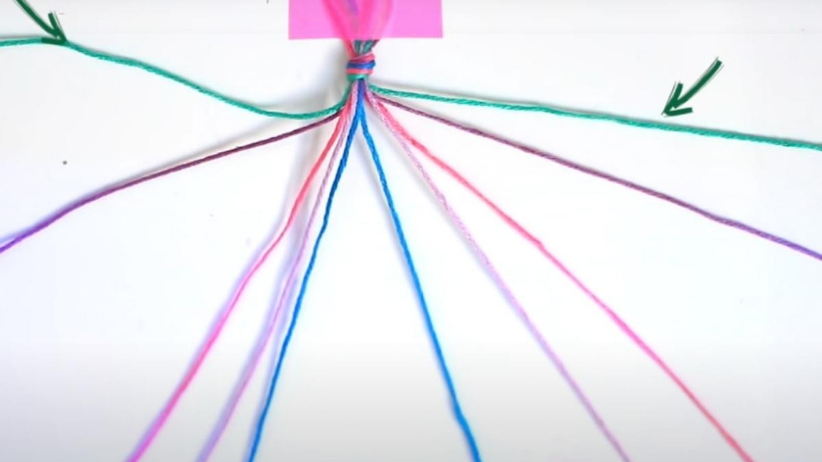 braccialetto di perline a spina di pesce brasiliano : Tappa 2