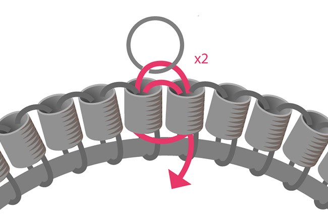Come tessere perline attorno ad un anello? : Tappa 4