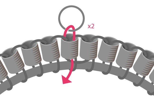 Come tessere perline attorno ad un anello? : Tappa 5