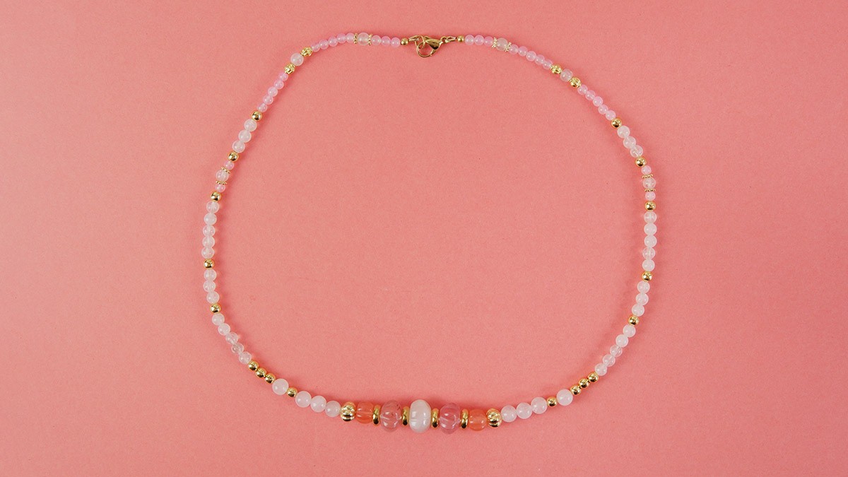 Schema Stagione invernale - Lezione 5: Realizzare una collana con perle di pietra preziosa Schema Stagione invernale - Lezione 5: Realizzare una collana con perle di pietra preziosa