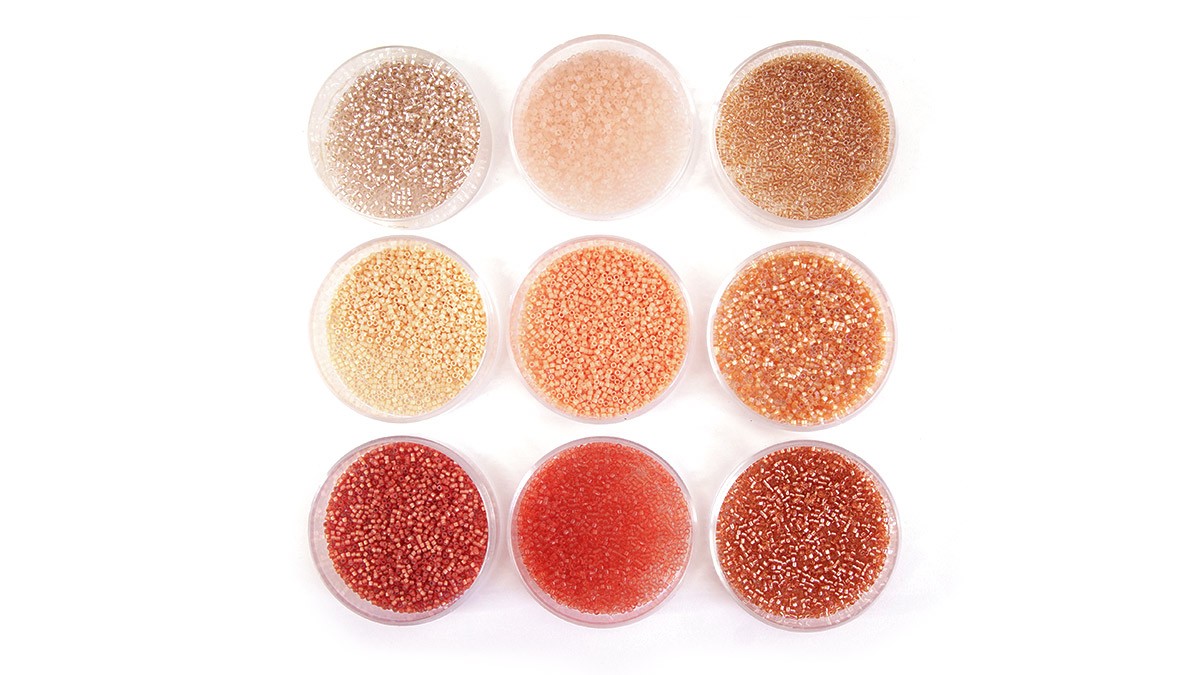 Schema Perline Miyuki Delica color pesca Schema Perline Miyuki Delica color pesca