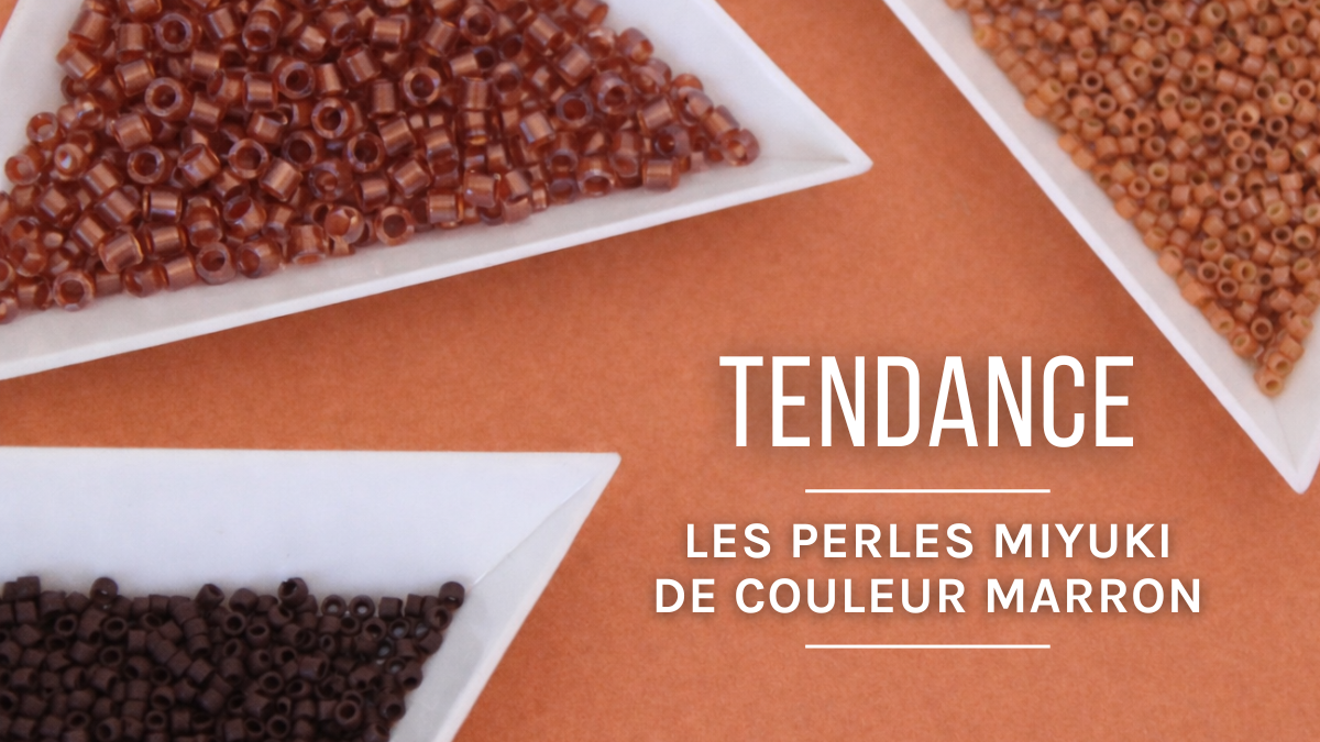 Colore di tendenza: perle Miyuki Delica marroni