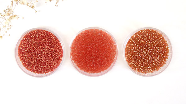 perles miyuki orange foncé