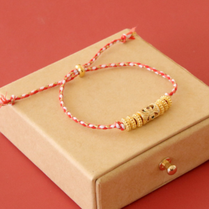 bracelet cordon fermoir perle stoppeur