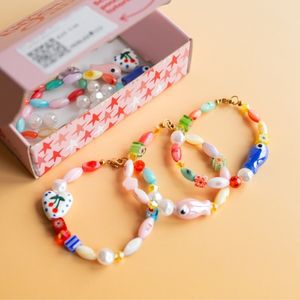 kit bijoux diy bracelets color&eacute;s