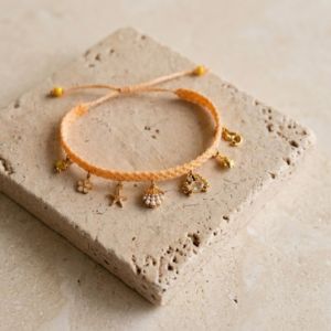 bracelet fermeture coulissante en macramé