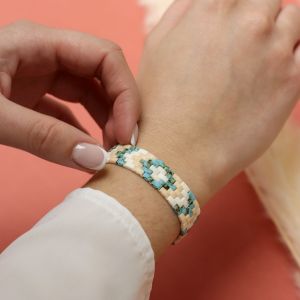 quarter tila beads bracelet diy