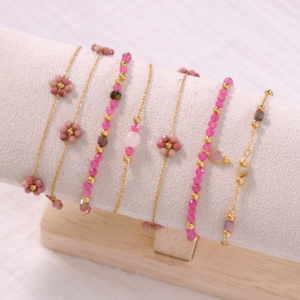 DIY bracelets fins en pierre gemme