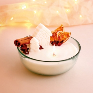 bougie parfumée de noel