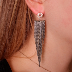 boucles d'oreilles à franges