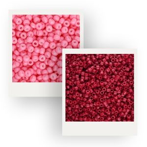 Miyuki roses et rouges