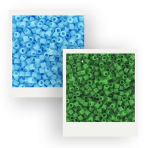 rocailles Miyuki tendance vertes et bleues