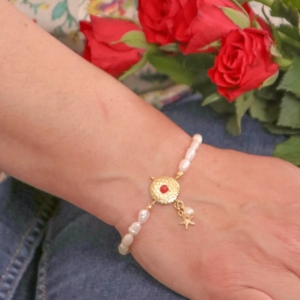 bracelet fin perle eau douce