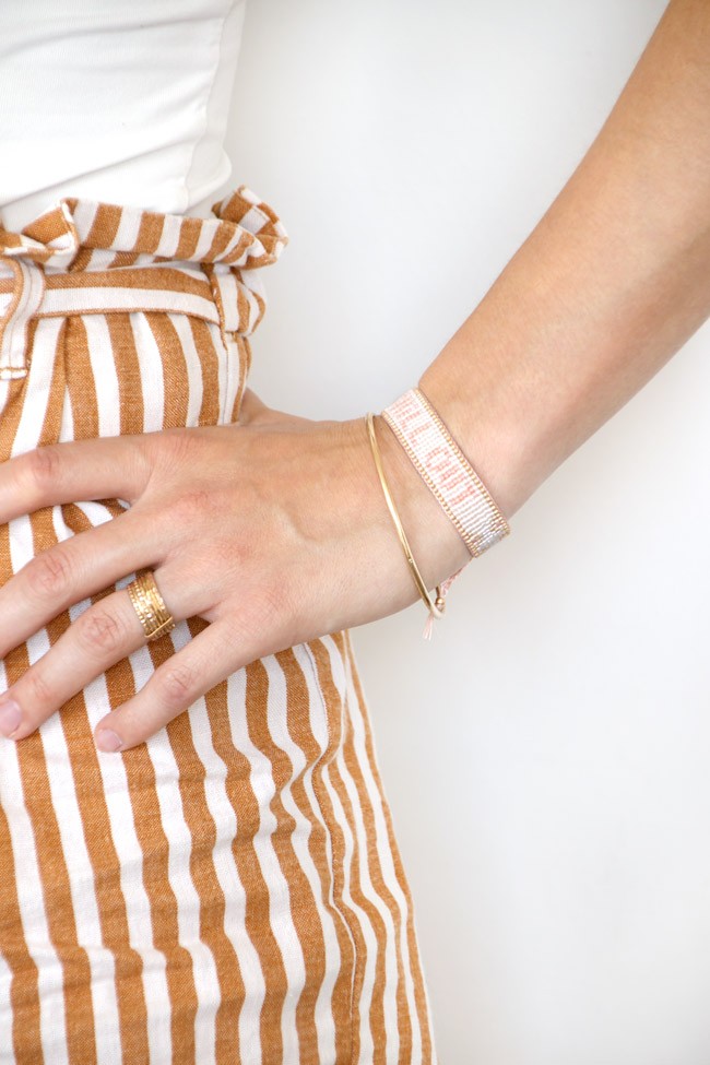 Schema Braccialetto di perle Miyuki con messaggio Chill out