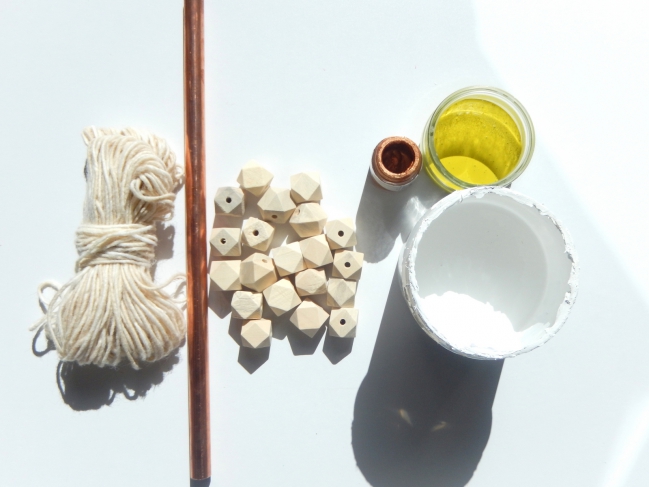 porta asciugamani perline di legno : Tappa 1