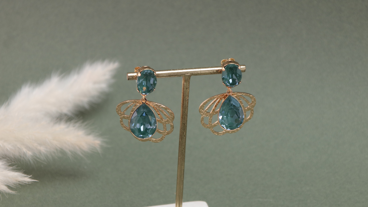 Schema Orecchini di cristallo verde Schema Orecchini di cristallo verde