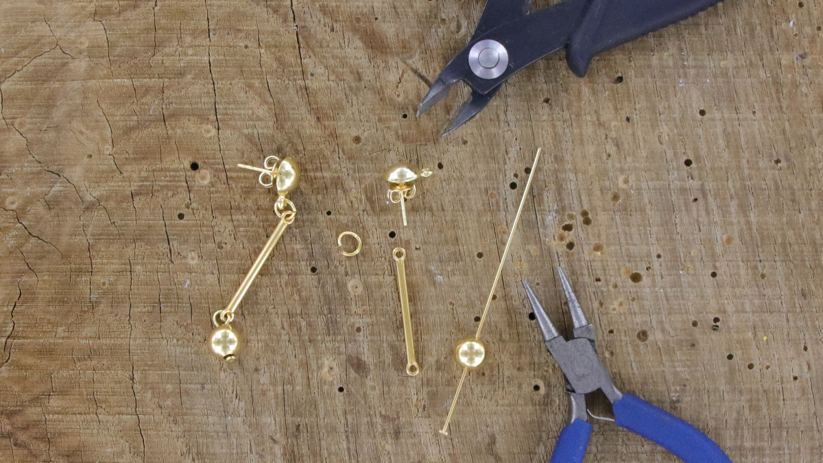 Orecchini a Fiore in Cernit Metallico : Tappa 5 Orecchini a Fiore in Cernit Metallico : Tappa 5