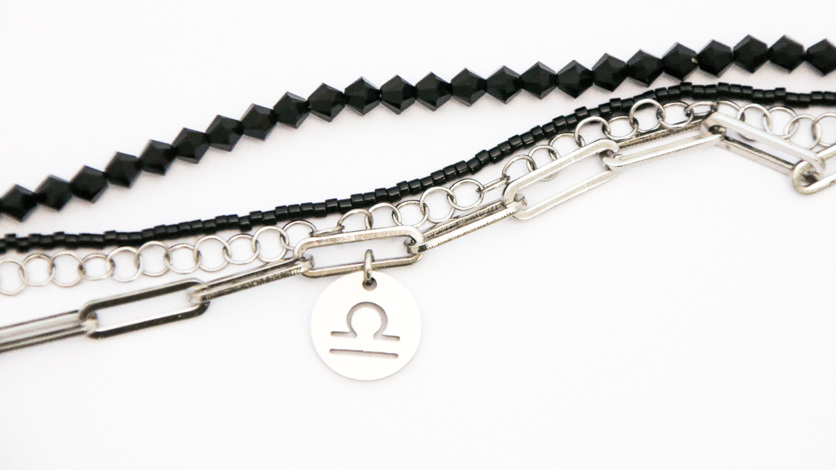 Bracciale multirank in acciaio inossidabile, prelibatezze Miyuki e trottole PureCrystal : Tappa 5