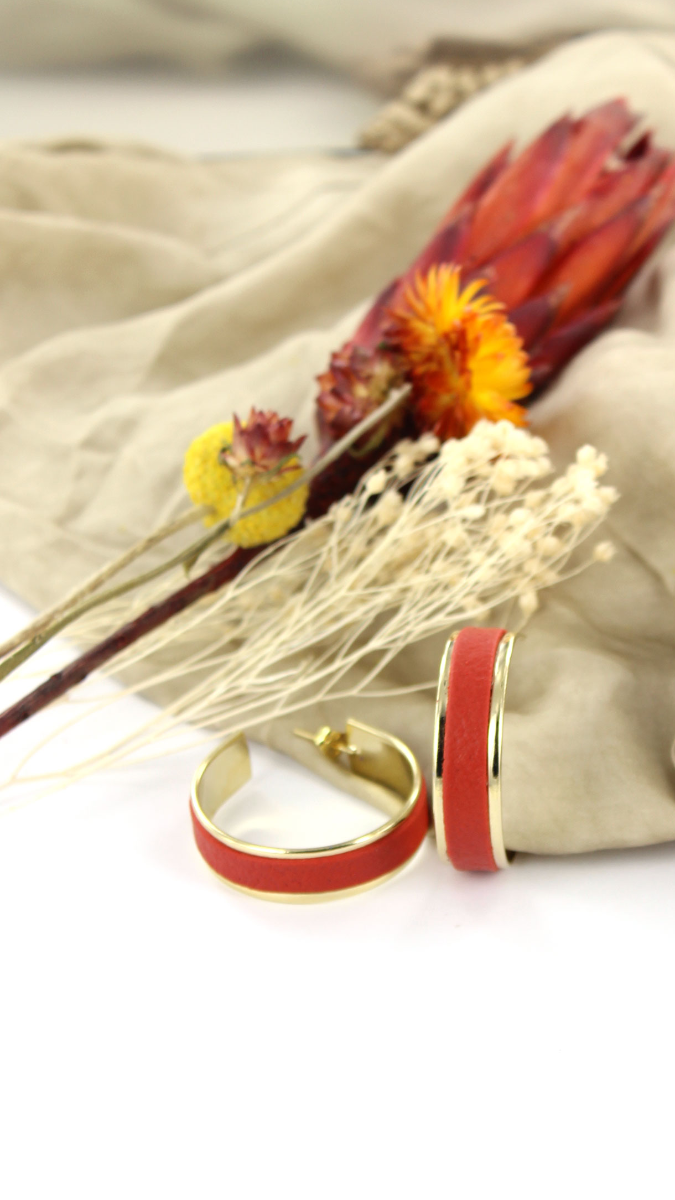 Schema Orecchini a cerchio in pelle Fimo